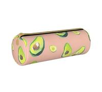 BKDODKS Estuche para lápices de piel con estampado de muchas imágenes de aguacate para adultos, para hombres y mujeres, con cremallera, ligero