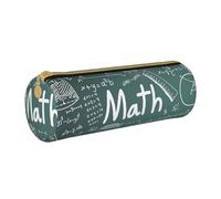 BKDODKS Formulas Shapes Theory Math Lesson Word Print - Estuche de cuero para hombres y mujeres con cremallera, ligero