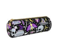 BKDODKS Magic Witch Witchcraft - Estuche de piel para adultos, con cremallera, ligero