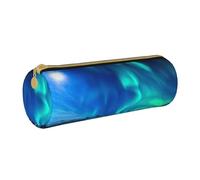 BKDODKS Northern Lights - Estuche de piel para adultos, con cremallera, ligero