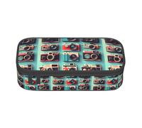 BKDODKS Retro Cool Camera Collection - Estuche multifuncional para lápices, artículos de papelería, bolsa de almacenamiento, suministros favoritos para adultos