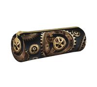 BKDODKS Steampunk Gears - Estuche de piel para adultos, con cremallera, ligero