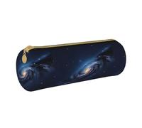 BKDODKS Universe Milky Way - Estuche de piel con estampado de galaxia para adultos, para hombres y mujeres, con cremallera, ligero
