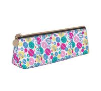 Bkdogkt Bonito estuche triangular con estampado de enfermera para bolígrafos, maquillaje, suministros de arte, artículos esenciales diarios, Blanco, One Size