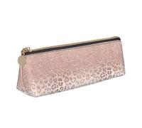 Bkdogkt Caja de lápiz simple con estampado de brillo de oro rosa bolsa de triángulo para bolígrafos suministros de arte de maquillaje esenciales diarios, blanco, talla única, Blanco 1, One size