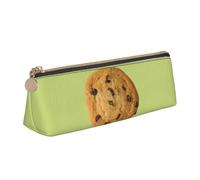 Bkdogkt Chocolate con impresión de galletas simple bolsa de triángulo para bolígrafos suministros de arte de maquillaje esenciales diarios, blanco, talla única, Blanco 1, One size