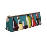 Bkdogkt Copas de cóctel y vino impresión sin botella bolsa simple triángulo bolsa para bolígrafos maquillaje arte suministros diarios, blanco, talla única, Blanco 1, One size