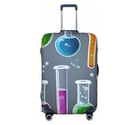 Bkdogkt - Funda de maleta de moda con estampado de tubo de prueba de química, protector de equipaje personalizado para viajes y negocios, Negro, G