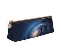 Bkdogkt Universo Galaxia Galaxy Print Simple Estuche Triángulo Bolsa para Plumas Maquillaje Arte Suministros Diarios Esenciales, Blanco, Talla única, Blanco 1, One size