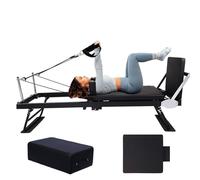 BKDWSK Maquina Pilates para Casa, Plegable Reformer Pilates Maquina con Tabla de Saltar para el Hogar y el Gimnasio, Capacidad de Peso de hasta 120 Kg,B