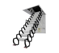 BKEKM Escaleras telescópicas for áticos, Escalera Oculta for techos, Escalera eléctrica for áticos, Escalera Plegable de Acero al Carbono, escaleras de Mano.(70x100cm)