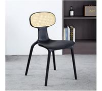 BKEKM Silla De Comedor Sillas de Comedor de plástico, Silla de Cocina nórdica, Silla Lateral portátil, Silla de Cocina de diseño de ratán, cómodas sillas de Comedor Simple