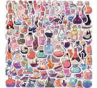 Bkemkri 100 Mágicas Potion Bottle Pegatinas Stickers Graffiti Scrapbook Vinilo Impermeable Dibujos Animados Botellas Kawaii Pociones Estéticas para Portátil Equipaje Coche Skateboard Guitarra