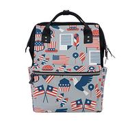 BKEOY - Mochila para pañales, diseño de América Independence Day
