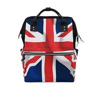 BKEOY - Mochila para pañales, diseño de bandera del Reino Unido, multifunción, para mamá, papá, unisex