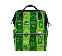 BKEOY - Mochila para pañales, diseño de Happy St.Patrick's Day