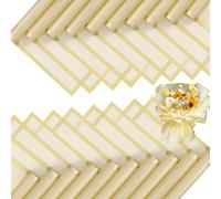 BKEPDY 20 Hojas Papel Envoltorio Flores Negro Elegante Borde Dorado Papel Embalaje Ramos Papel Decorativo Envolver Florales