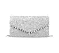 BKEPDY Bolso de Noche para Mujer Elegante Bolsos Fiesta Sobre con Cadena Desmontable Fiesta Cartera de Mano Bandolera Brillante Bolsos de Mano para Boda Fiesta Cóctel Graduación