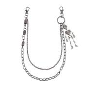 BKEPDY Cinturon Colgante con Calavera Gótico Cadena Pantalon Accesorios de Moda para el Día a Día Fiestas y Citas (Estilo Primaveral)