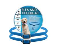BKEPDY Collar Antiparasitario contra Pulgas y Garrapatas para Perros y Gatos Ajustable para Cualquiera Razas y Tamaños 8 Meses de Protección 65cm Materiales con Aceites Esenciales 2 Piezas