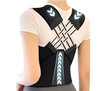 BKEPDY Corrector Postura Espalda Reflectante Ajustable Ortopédico Soporte Lumbar Hombros Faja Correctora Postura Transpirable Talla L Grosor 2.0