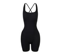 BKEPDY Mono Corto Mujer Jumpsuit Tirantes Cruzados Monos Deportivo Fitness Bodysuit Elástico Entrenamiento Yoga Playa Verano Elegante Enterizo