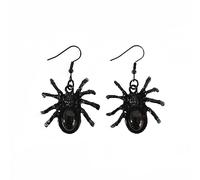 BKEPDY Pendientes Mujer Pendientes De Araña Gótica Pendientes De Araña Exagerada Punk Pendientes De Halloween Pendientes De Disfraces Joyas Para Mujeres Y Niñas (Negro)