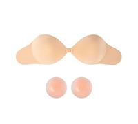 BKEPDY Tapa Pezones Mujer Pezoneras Adhesivas Invisibles Sujetador Adhesivo Push up Boob Tape Cubre Pecho Silicona Reutilizable Pegatinas Pecho