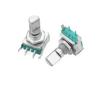 BKGWCSOR 1pc Right Angle EC11 360 Degree Rotary Encoder with Switch Digital Potentiometer Half Axis 15mm 5PIN