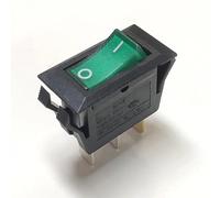 BKGWCSOR 1PC Ship Type Switch RL1-5 Green Become Warped Plate with a Light Switch Three Feet on - Off 16A T125/55