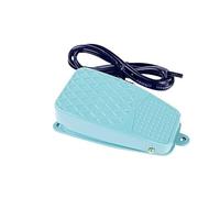 BKGWCSOR 1PCS TFS-2 YBLT-FS/2 AC250V 10A Green SPDT NO NC Nonslip Metal Momentary Power Foot Pedal Switch