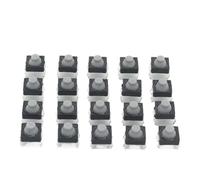 BKGWCSOR 20pcs/Lot 8x8x5MM 4PIN G77 Conductive Silicone Soundless Tactile Tact Push Button Switch Self-Reset