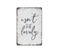 BKGWCSOR Lovely Little Girl Quote Sign Rustic Metal Tin Sign for Nursery Wall Decor Girls Bedroom Floral Girl Art Sweet Home Decor Gift (8 X 12 inch)