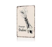 BKGWCSOR Nostalgic Metal Poster Bubbly Drink Pattern Wall Hanging for Laundry Room Workshop Basement 8 X 12 inch