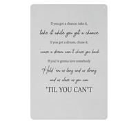 BKGWCSOR Office Motivation Sign If You Got A Chance Take It Quote Rustic Tin Wall-Art for Home Decor Study Room or Living Room 8 X 12 inch