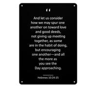 BKGWCSOR Primitive Metal Sign Hold Fast The Confession Scripture Quote Decor For Bathroom Laundry Room Mudroom Closet 8 X 12 inch