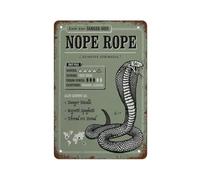 BKGWCSOR Vintage Metal Tin Sign Funny Snake Awareness Rustic Wall-Art For Garage Workshop Man Cave Humor Decor 8 X 12 inch