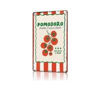 BKGWCSOR Vintage Pomodoro Tin Sign Sarcastic Procrastination Metal Wall-Art Italian Tomato Work Flow Humor For Student Freelancer Dorm Library 8 X 12 inch