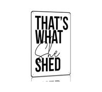 BKGWCSOR Vintage She Shed Metal Tin Sign Retro Garden Shed Wall Decor for Backyard Patio She Shack 8 X 12 inch