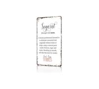 BKGWCSOR Vintage Sugaring Sugarist Tin Sign Waxing Funny Quote Metal Wall-Art Ouch Sticky Smooth Decor For Esthetician Beauty Suite Office 8 X 12 inch