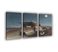 BKHJSASU Póster en lienzo con texto en inglés "The Sleeping Gypsy Girl" (40 x 60 cm)