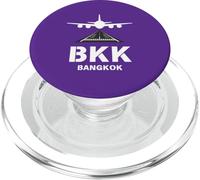 BKK Airport Bangkok, Tailandia Avión aterrizando en Pista PopSockets PopGrip para MagSafe