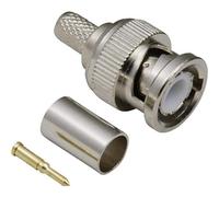 BKL Electronic 0401003 0401003 Conector BNC macho, derecho 50? 1 unidad