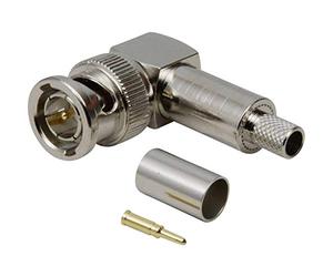 BKL Electronic 0401218 0401218 conector BNC macho acodado 50 Ω 1 unidad