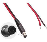 BKL Electronic 075826 - Cable de conexión de baja tensión (conector de baja tensión, extremos abiertos, 5,50 mm, 2,10 mm)