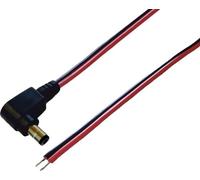 BKL Electronic 075902-750 - Conector de CC (conector hueco, estañado, 5,5 mm, 2,1 mm, 0,75 m, 1 unidad)