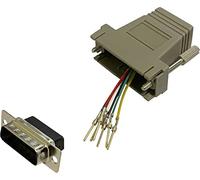 BKL Electronic 10121115 - Adaptador D-SUB macho de 15 pines a RJ12 hembra (1 unidad)
