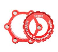 Bkljkf Adaptador Centerlock a 6 orificios, freno de disco, bloqueo central, para bicicletas, adaptador de 6 agujeros, compatible con bicicletas de montaña y frenos de bicicleta