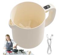 Bkljkf Batidora Eléctrica de Huevos - Batidora Arrocera con Tazón Limpiador | Tazón Mezclador 1 Litro, Filtro Portátil, Utensilios De Repostería y Cocina Para Amasar, Batir y Limpiar
