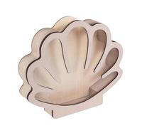 Bkljkf Caja Expositora para Conchas Marinas,Caja De Colección De Conchas De Madera - Organizador De Recuerdos De Viaje, Decoración Para Centro De Mesa En Entrada, Sala Y Dormitorio